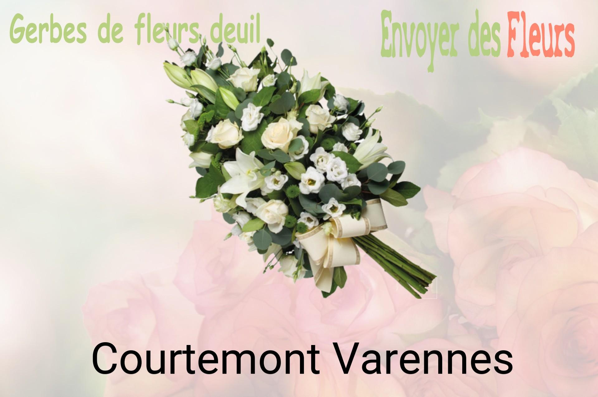 Gerbe de fleurs de deuil livrée à Courtemont-Varennes